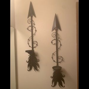 Arrow Decorative Candle Holders